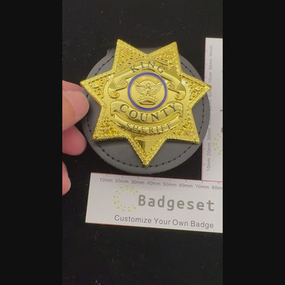 King County Sheriff Badge Replica Replica Movie Props