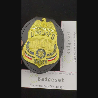 US Pentagon Police Officer Badge Replica Movie Props