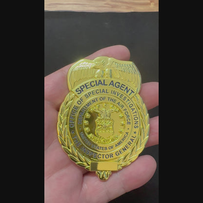 US AFOSI/OSI Air Force Office of Special Investigations Special Agent Badge Replica Movie Props Customizable number
