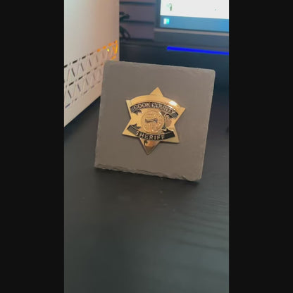 cook county badge Desk Decor,Law Enforcement Award & Recognition Collectible gifts retirement memorial