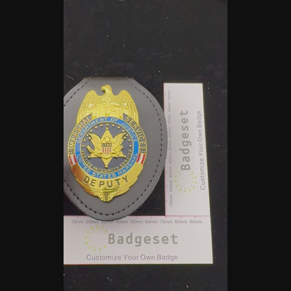 US Marshal Service Deputy USMS Badge Replica Movie Props