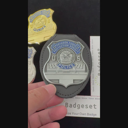 Insignia de policía de la Agencia de Protección de la Fuerza del Pentágono de EE. UU., réplica de utilería de película, personalizable