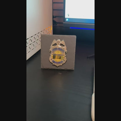 Custom Number Minneapolls police badge Desk Decor,Law Enforcement Award & Recognition Collectible gifts retirement memorial