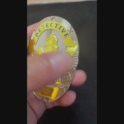 Insignia de detective de la policía de Oceanside de EE. UU. con número personalizable