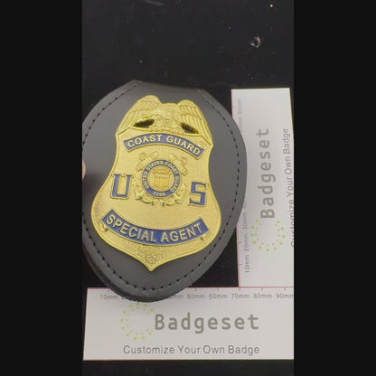 U.S.Coast Guard Special Agent BADGE Replica Movie Props