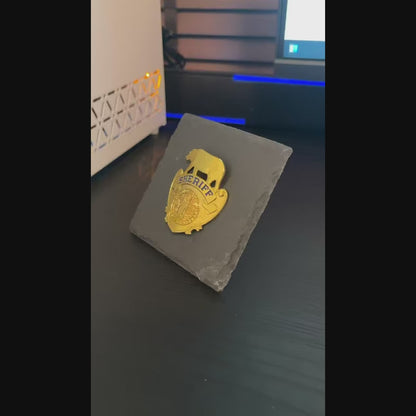 Sheriff badge Plaques Law Enforcement Award & Recognition Collectible gifts retirement memorial