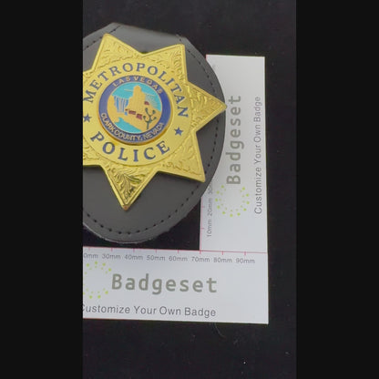 Las Vegas Metropolitan Police Badge  LVMPD Replica Movie Props