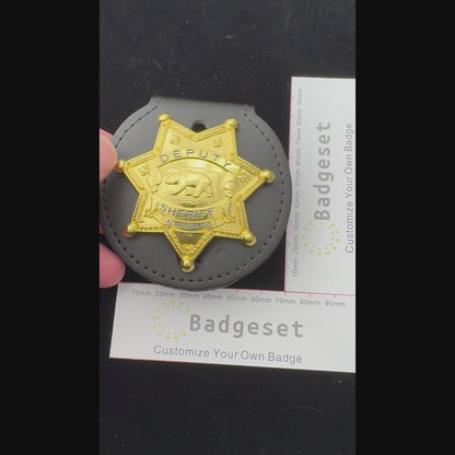 DEPUTY SHERIFF ALAMED CO. Customizable Number  Movie prop badges
