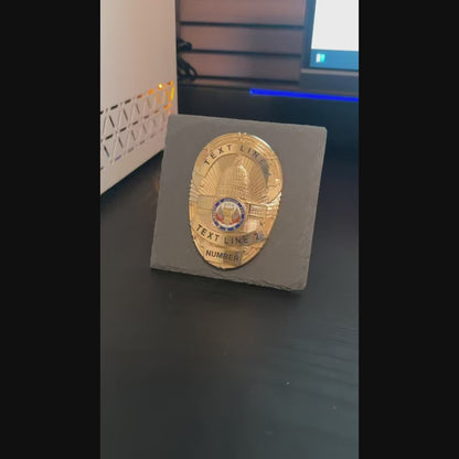 police badge Desk Decor,Law Enforcement Award & Recognition Collectible gifts retirement memorial