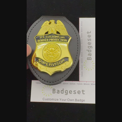 US CBP Supervisor Badge Replica Movie Props