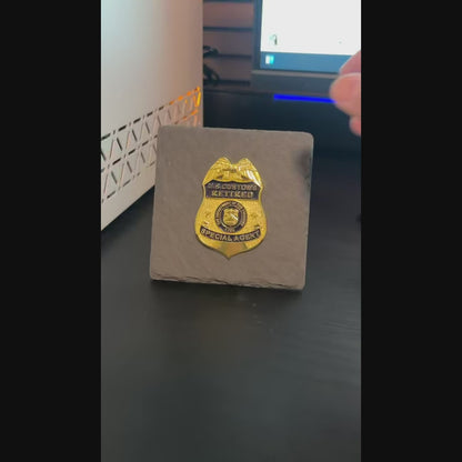 Us Customs retired badge Desk Decor,Law Enforcement Award & Recognition Collectible gifts retirement memorial