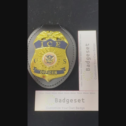 US ICE Officer Badge Replica Movie Props