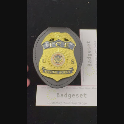 US ICE スペシャルエージェントバッジ レプリカ 映画小道具