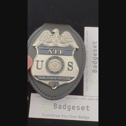 US ATF TFO Task Force Officer Badge Replica: High-Quality Movie Prop