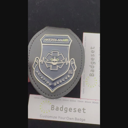 HATZOLAHAIR AVIATION RESCUE  Movie prop badges
