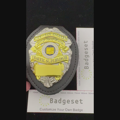 ロサンゼルス市交通局交通監督官バッジ カスタマイズ可能な番号