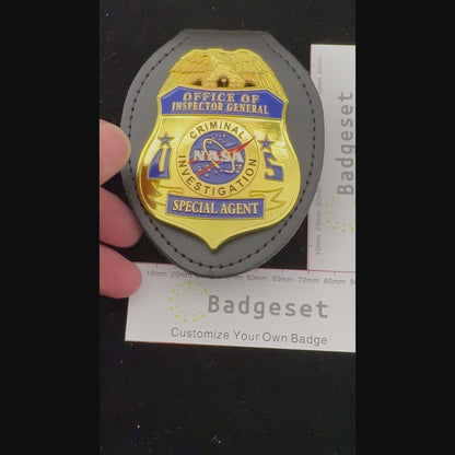 NASA Criminal Investigation Office Of Inspector General Special Agent Badge Replica Movie Props