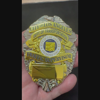 ロサンゼルス市交通局交通監督官バッジ カスタマイズ可能な番号