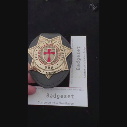 THE CRUSADER KNIGHTS SOUL OFFICER 999 BADGE Replica Movie Props
