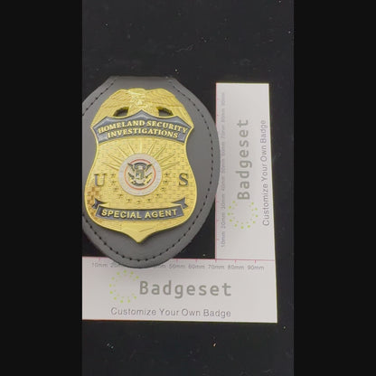 US Homeland Security Investigations Special Agent HSI Replica Movie Props Badge