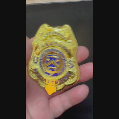 US Investigator Treasury Department  Badge Customizable Number