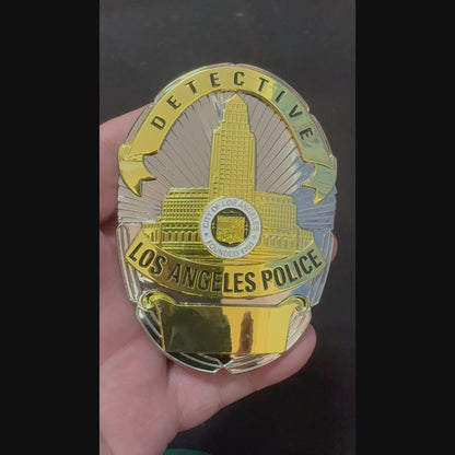 LAPD Los Angeles Detective Police Office Badge Customizable Number