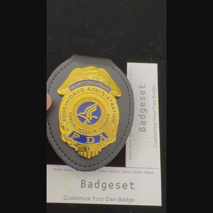 US Investigator FDA Badge Replica Movie Props #1