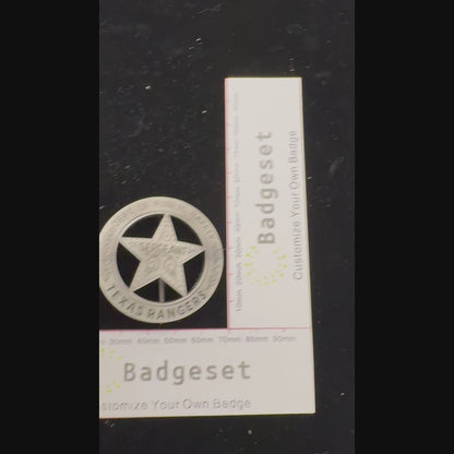 US Texas Rangers Sergeant Badge Replica Movie Props