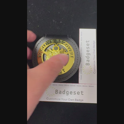 FUGITIVE RECOVERY AGENT Movie prop badge