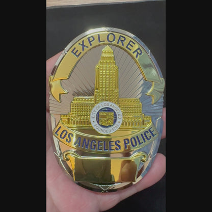 LAPD Los Angeles Explorer Police Office Badge Customizable Number