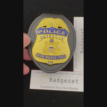 APD鉄道刑事警察バッジレプリカ映画小道具#318付き