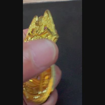 Réplica de la insignia de sargento de policía de la ciudad de Nueva York, utilería de película, número personalizable