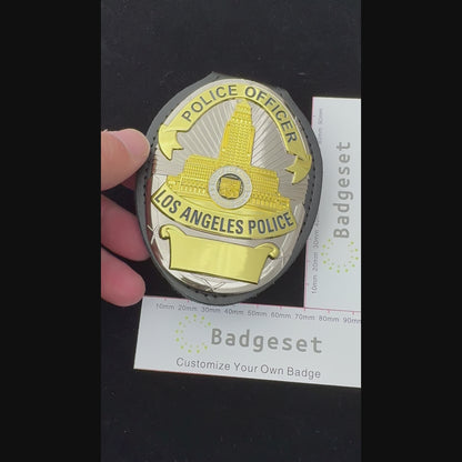 LAPD Los Angeles Police Office Badge Customizable Number
