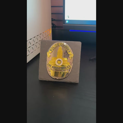 LAPD badge Desk Decor,Law Enforcement Award & Recognition Collectible gifts retirement memorial