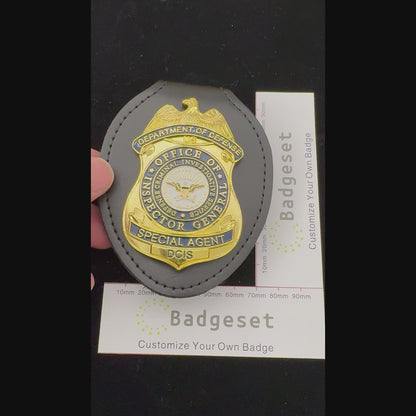 Special Agent Defense Criminal Investigation Service DCIS Badge Replica Movie Props