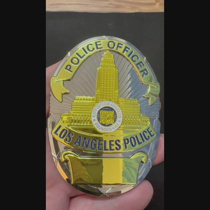 Insignia de la Policía de Los Ángeles (LAPD) con número personalizable